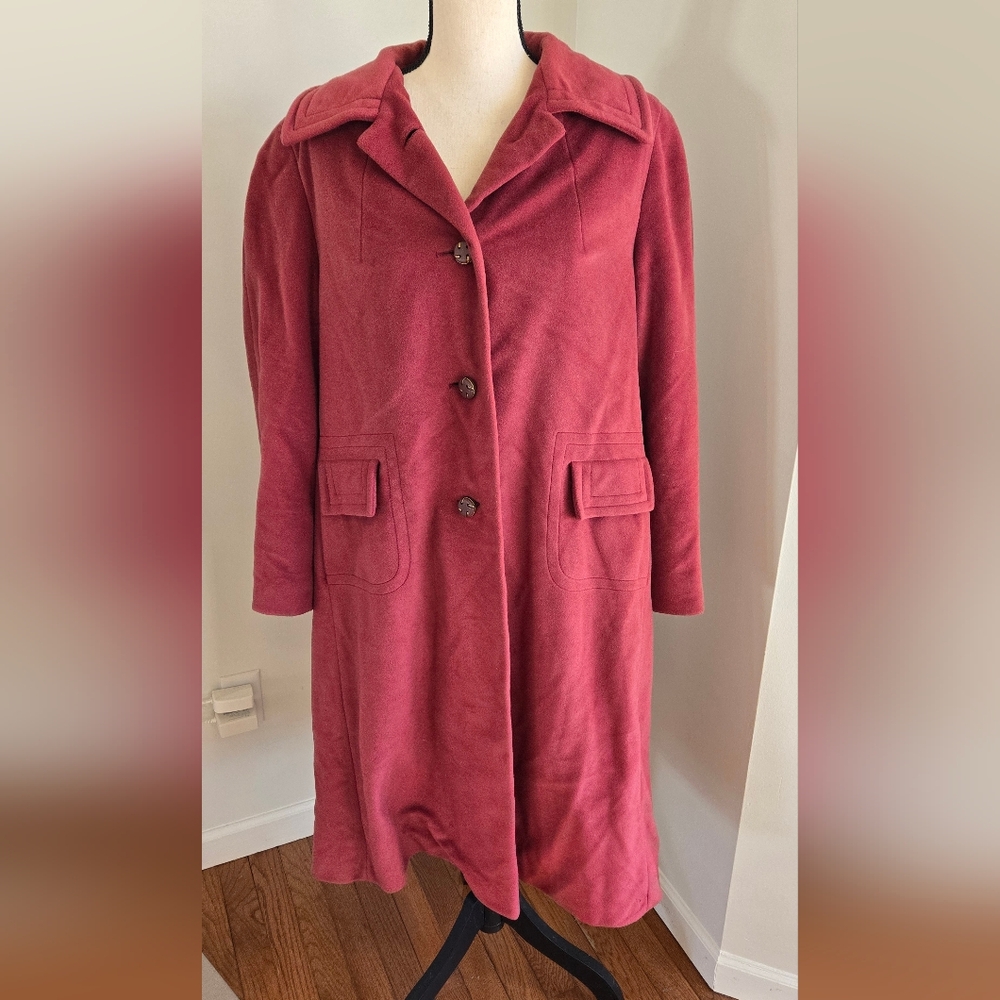 Bromeligh Vintage 70s Overcoat Long Coat Womens Large?